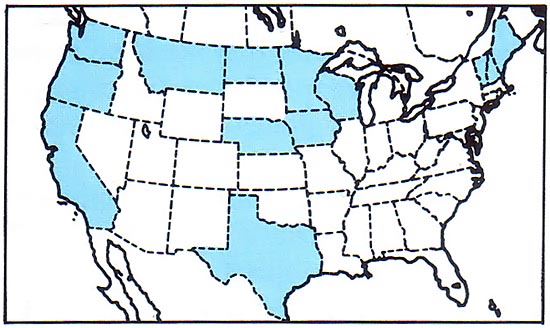 As of 1989 these 13 states had food labeling laws.